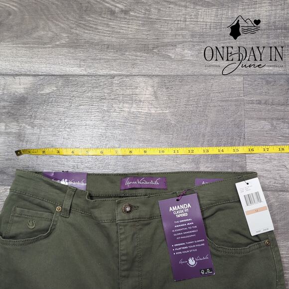 Gloria Vanderbilt Amanda Classic Fit Tapered Leg Jeans Size 12 - Picture 3 of 6